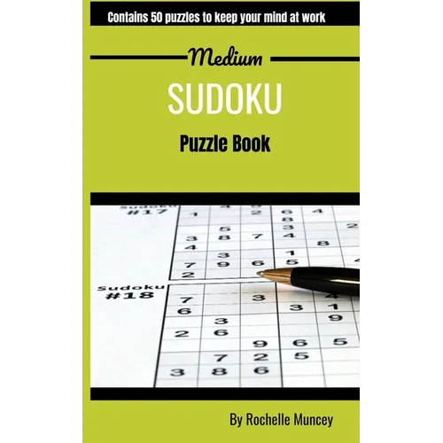 Small Sudoku Book: 5" x 8" Travel Friendly Edition with 50 Medium Sudokus Puzzles with Solutions - Paperback