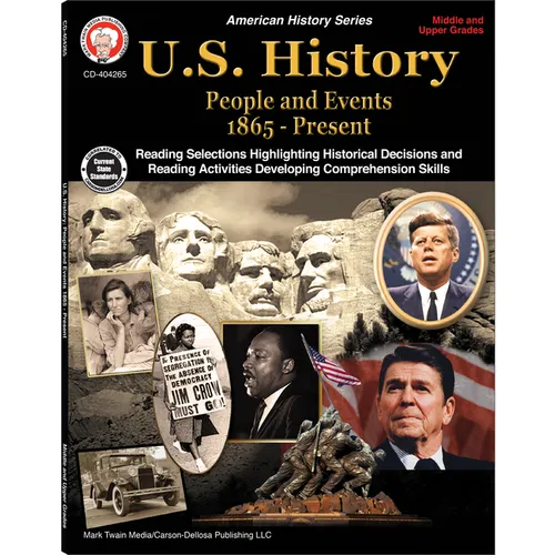 U.S. History, Grades 6 - 12: People and Events 1865-Present - Paperback