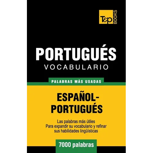 Vocabulario español-portugués - 7000 palabras más usadas - Paperback