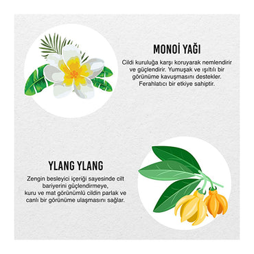 Urban Care Monoi Oil & Ylang Ylang Moisturizing Shower Gel - Vegan, Paraben-Free, 16.91 fl oz