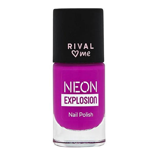 Rival Loves Me Neon Explosion Nail Polish No.11 Vibrant Purple 8 ml - Neon Nail Polish with UV Glow Effect