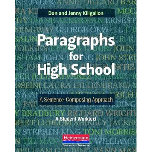 Paragraphs for High School: A Sentence-Composing Approach - Paperback