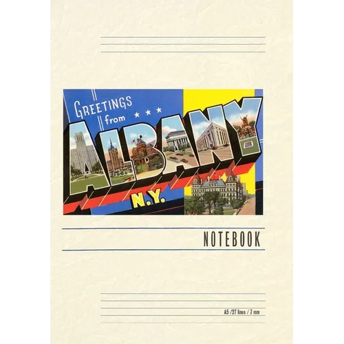 Vintage Lined Notebook Greetings from Albany, New York - Paperback
