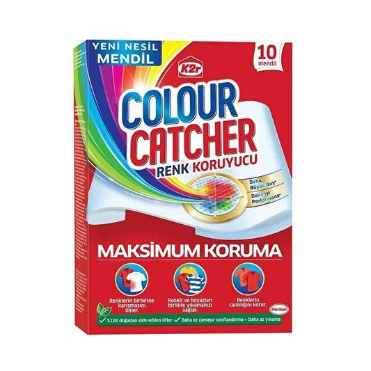 K2R Color Catcher Laundry Sheets: Ultimate Color Protection - Prevent Bleeding, Keep Clothes Bright - Mixed Color Loads, 10 Sheets