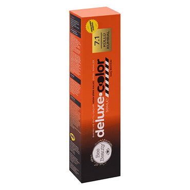 Bee Beauty 7.1 Ash Blonde Hair Dye - 50ml Tube, Ammonia-Based, Phenylenediamines