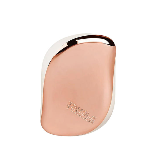 Tangle Teezer Compact Styler Ivory Rose Gold Hair Brush - Detangling & Styling Made Easy
