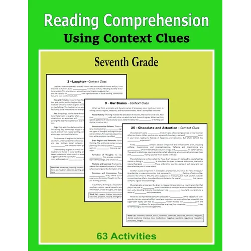 Reading Comprehension - Using Context Clues - Seventh Grade - Paperback
