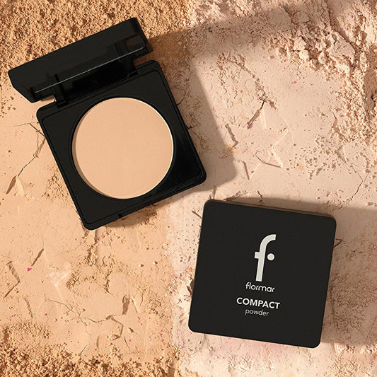 Flormar Compact Powder 090 Medium Rose - Matte Finish, High Coverage Makeup