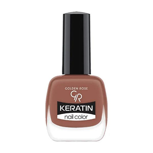 Golden Rose Keratin Nail Polish - Long Lasting Shiny Nail Color with Keratin Enrichment