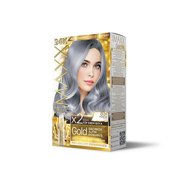 Maxx Deluxe Golden Beauty Hair Dye - 24K GOLD Hair Color with NANO GOLD & Avocado Oil