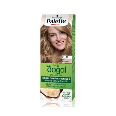 Palette Natural Colors Honey Blonde Hair Dye: Achieve Natural, Radiant Hair Color at Home with Permanent 8-0 Shade