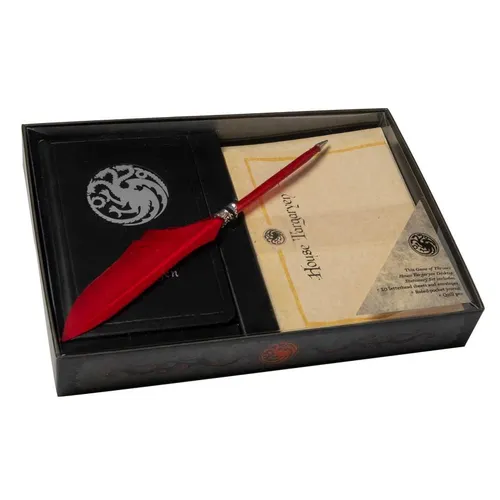 Game of Thrones: House Targaryen: Desktop Stationery Set (with Pen) - Hardcover