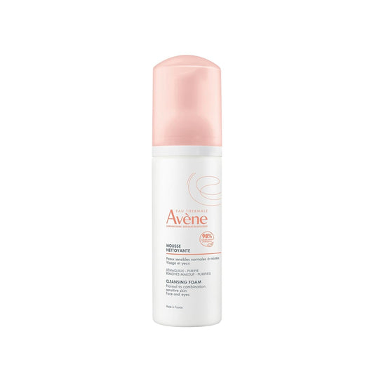 Avene Cleansing Foam for Normal to Combination Sensitive Skin - Gentle, Dermatologically Tested Skincare
