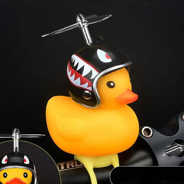 Yellow Little Duck Shape Bike Bell Bike Horn and Front Light