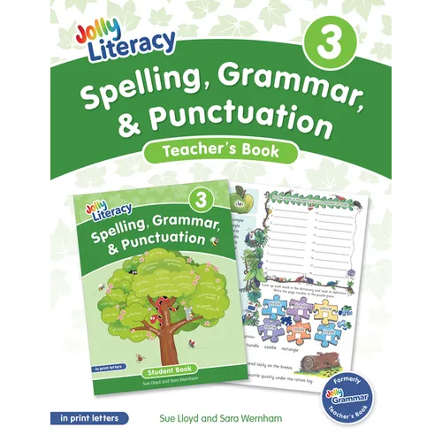 Spelling, Grammar, & Punctuation Teacher's Book 3: In Print Letters (American English Edition) - Paperback