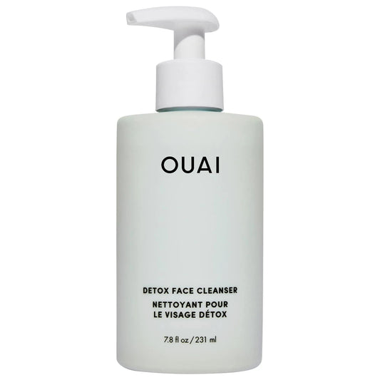 OUAI Detox Face Cleanser - Gentle Exfoliation, Hydrating Face Wash for Normal, Dry, Combination, and Oily Skin Types