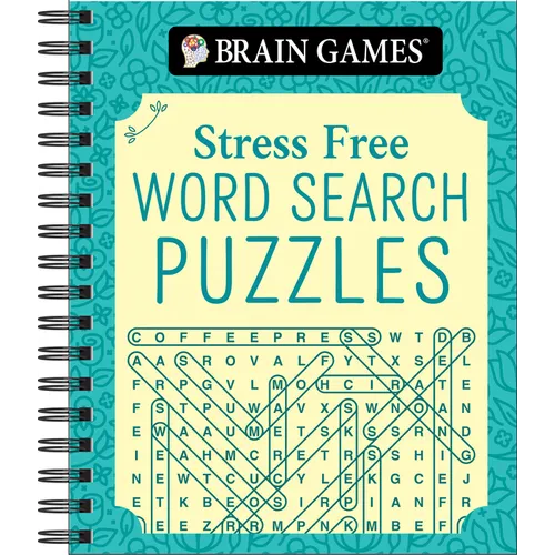 Brain Games - Stress Free: Word Search Puzzles (320 Pages) - Spiral