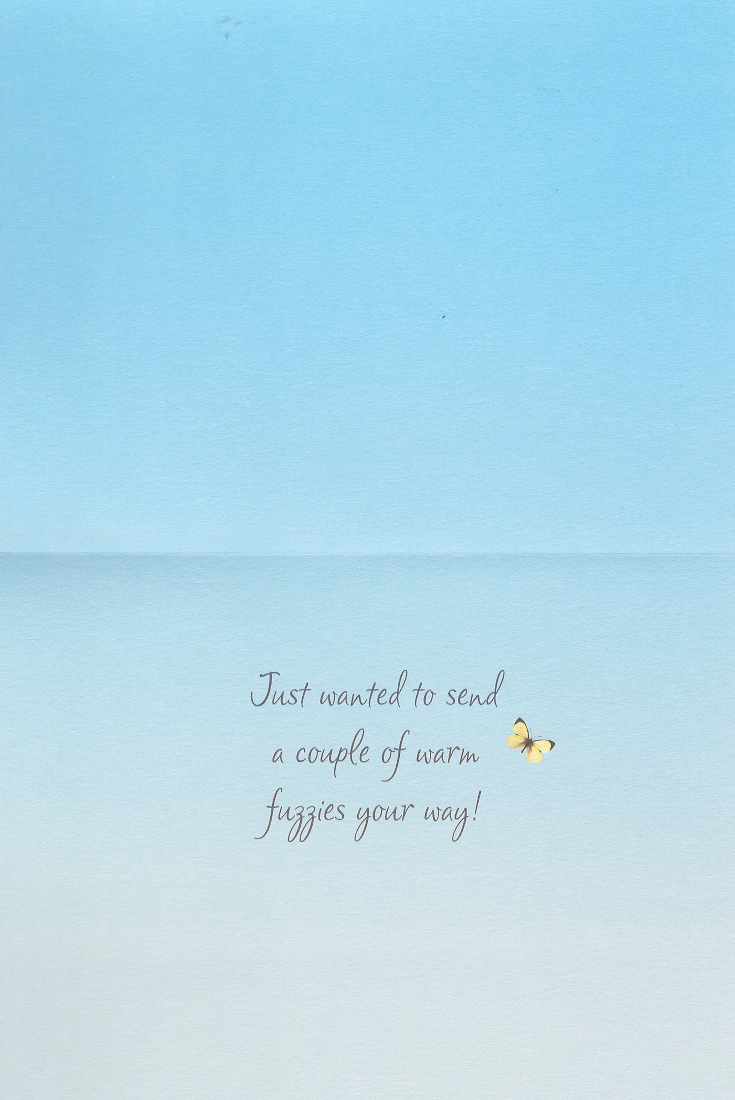Warm Fuzzy Greeting Card - Encouragement Card
