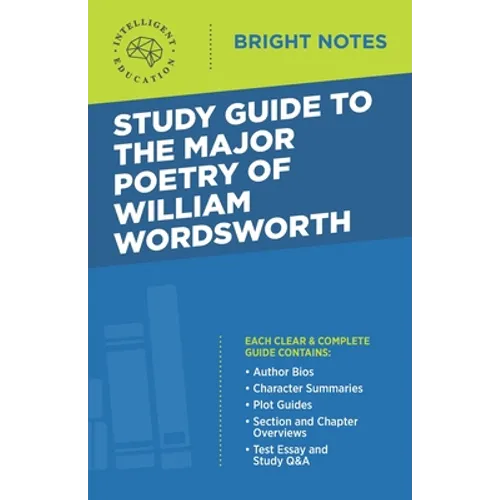Study Guide to the Major Poetry of William Wordsworth - Paperback