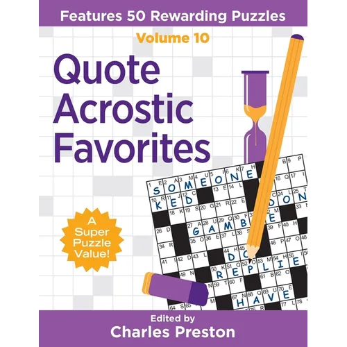 Quote Acrostic Favorites: Features 50 Rewarding Puzzles - Paperback