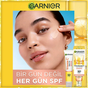 Garnier Daily Face Moisturizer with SPF50+ - Brightening Vitamin C Face Cream for Sensitive Skin