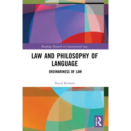Law and Philosophy of Language: Ordinariness of Law - Paperback