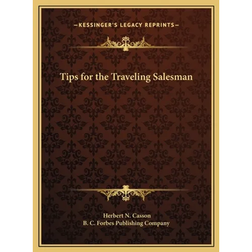 Tips for the Traveling Salesman - Hardcover
