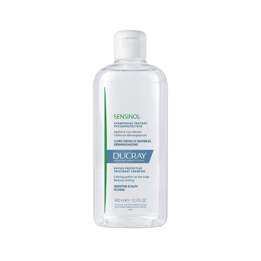 Ducray Sensinol Shampoo for Sensitive Scalp - Gentle Scalp Care, 13.53 fl oz