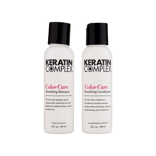 Keratin Complex Hair Care Set - Nourishing Color Protecting Shampoo and Conditioner for Smooth Straight Hair