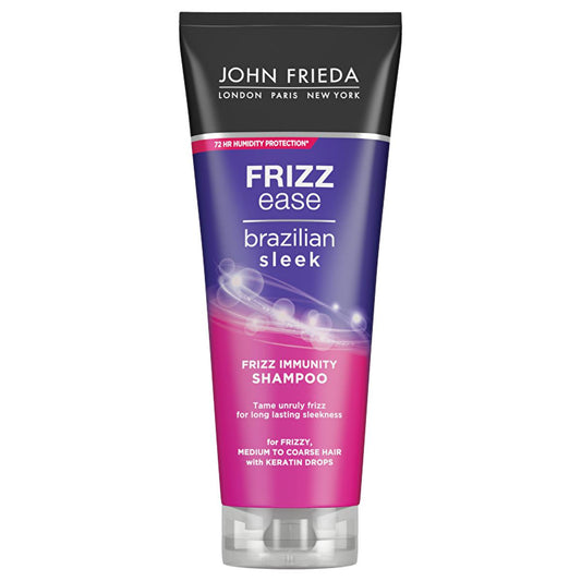 John Frieda Brazilian Sleek Smoothing Shampoo for Frizzy Hair - 8.45 fl oz - Frizz Control & Keratin Hair Care