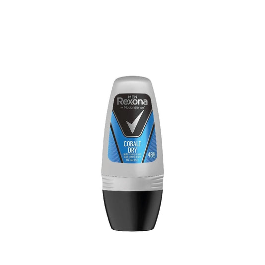 Rexona Men Cobalt Deodorant Roll-On for Men - 50 ml Antiperspirant with Long-Lasting Freshness