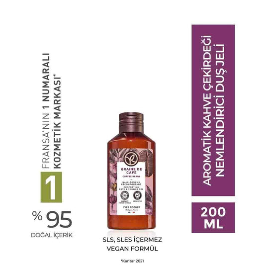 Coffeeshop Luxuries Coffee Scented Shower Gel - Moisturizing, Aromatic Body Wash with Jelly Texture - 6.76 fl oz