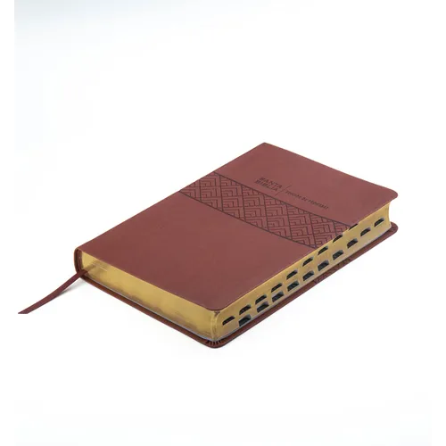 Santa Biblia de Promesas Reina Valera 1960 / Letra Gigante - 13 Puntos / Piel Especial Con Índice / Café // Spanish Promise Bible Rvr 1960 / Giant Pri - Imitation Leather