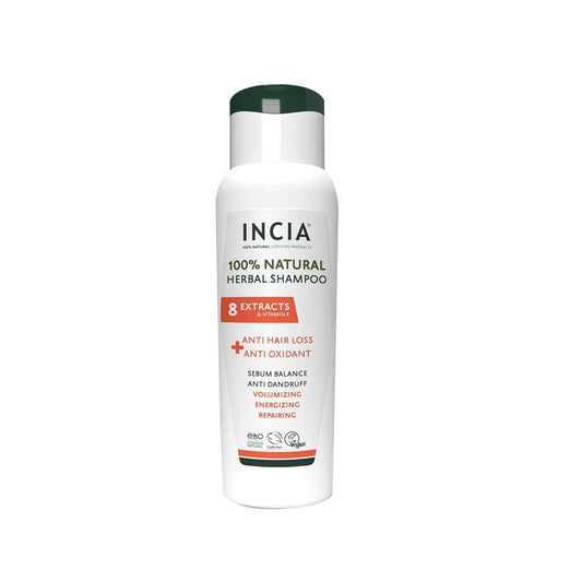 INCIA 100% Natural Anti Hair Loss Shampoo - Chemical-Free, Promotes Healthier Hair Growth, 9.29 fl oz