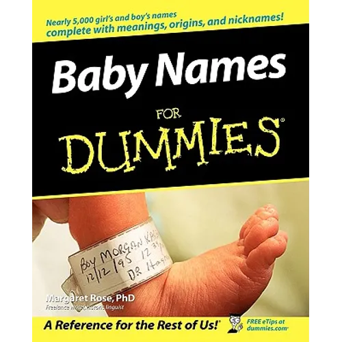Baby Names for Dummies - Paperback
