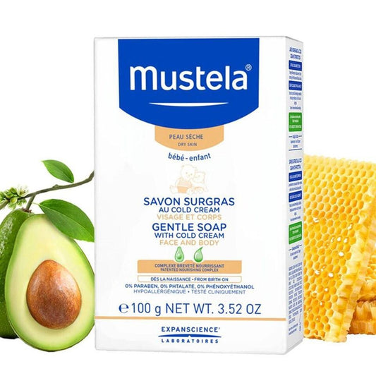 Mustela Cold Cream Soap - Gentle Cleansing Bar | 100g