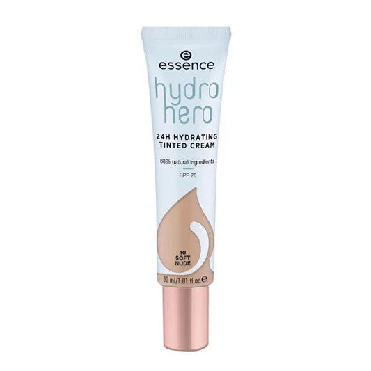 Essence BB Cream Hydrating Tint Cream No : 10 - 24 Hour Hydration, SPF 20, Natural Cosmetics