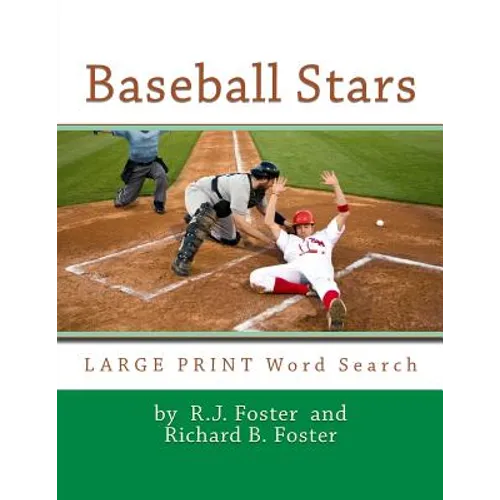 Baseball Stars: Large Print Word Search - Paperback