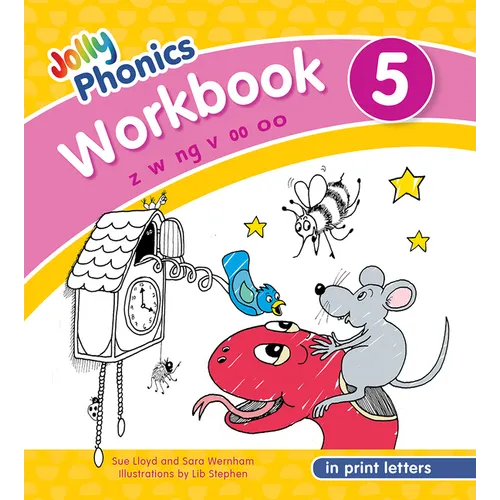 Jolly Phonics Workbook 5: In Print Letters (American English Edition) - Paperback