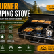3 Burner Camping Stove – Cook Like Home Wherever Your Adventure Takes You