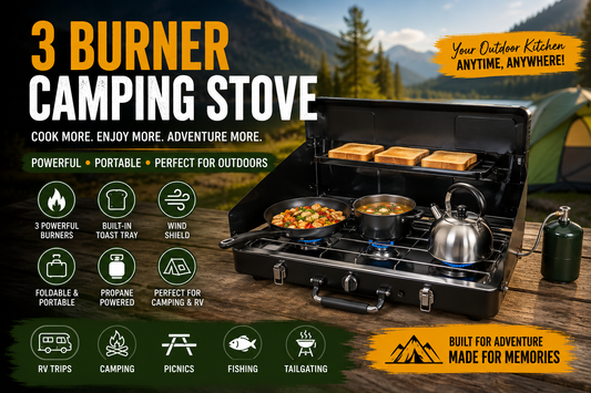 3 Burner Camping Stove – Cook Like Home Wherever Your Adventure Takes You