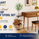 Best Flip-Top Vanity Table with Stool for Small Bedrooms