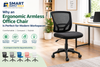Ergonomic Armless Office Desk Chair