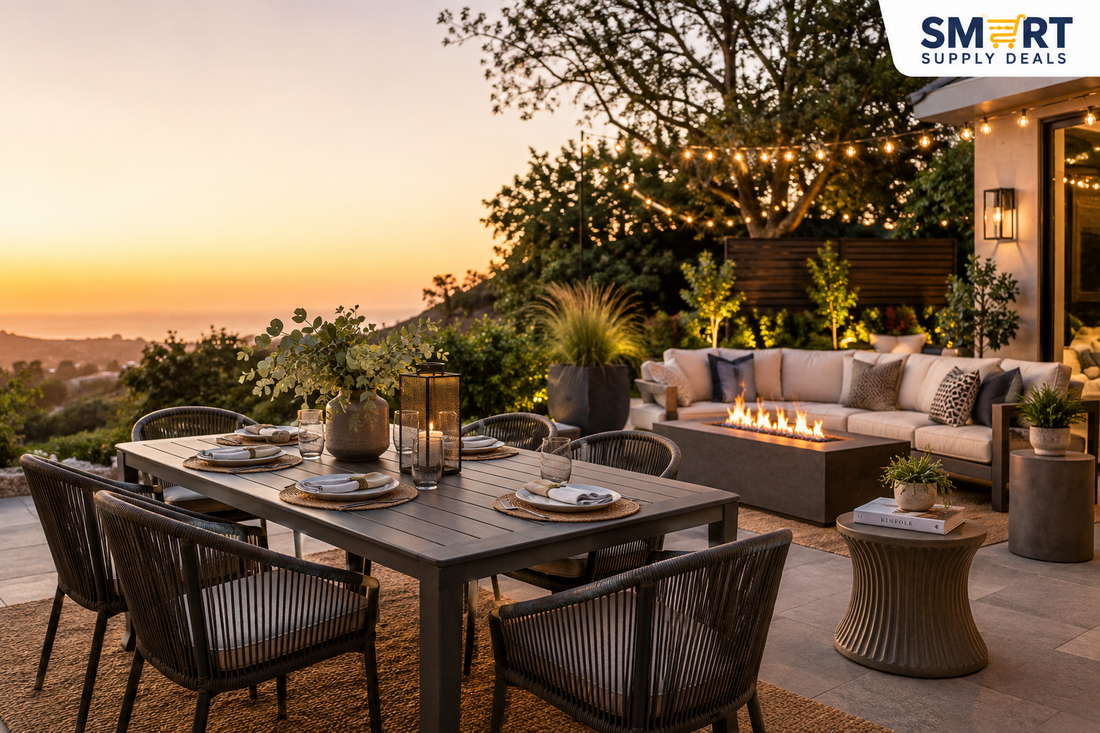 Outdoor Living Redefined: Dining Tables, Fire Tables & MGO Side Tables for Every Patio