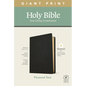 NLT Personal Size Giant Print Bible, Filament Enabled Edition (Red Letter, Genuine Leather, Black) - Leather