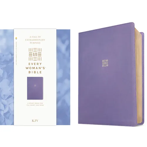 KJV Every Woman's Bible, Filament Enabled (Leatherlike, Periwinkle Purple, Red Letter) - Imitation Leather