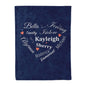 Personalized Name Blanket For Infants And Toddlers