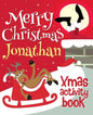 Merry Christmas Jonathan - Xmas Activity Book: (Personalized Children's Activity Book) - Paperback