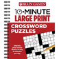 Brain Games - 10 Minute: Large Print Crossword Puzzles: Volume 1 - Spiral