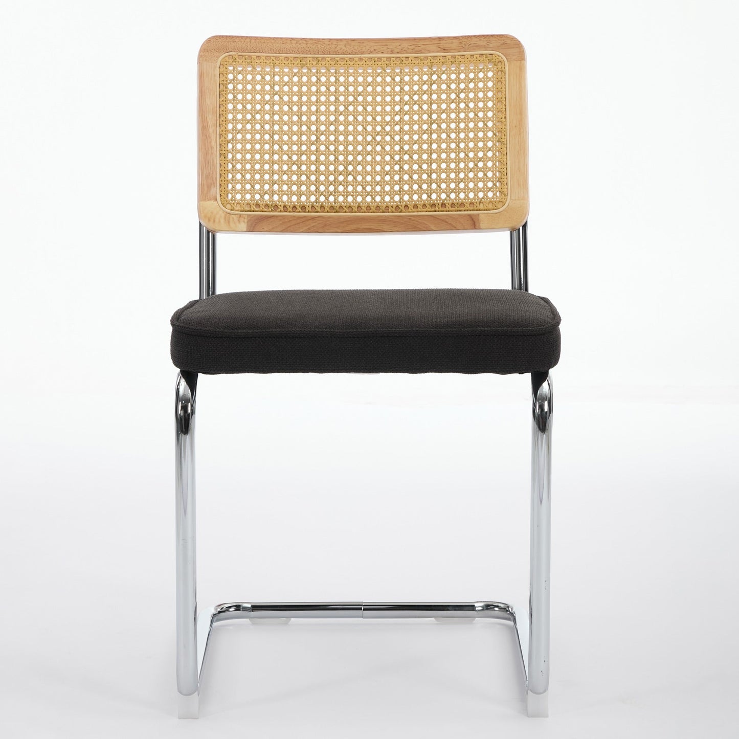 Mid Century Modern Dining Chairs Set of 2, Velvet Accent Chairs with Natural